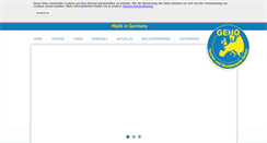 Desktop Screenshot of geho-fenster.de