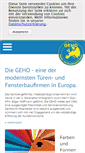 Mobile Screenshot of geho-fenster.de